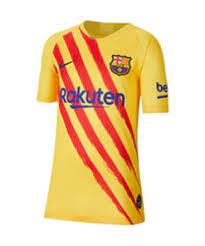 20/21 fc barcelona nike home kit training tracksuit. Fc Barcelona Ausweichtrikot Kinder 2019 2020 Gelb Fussball Deals De