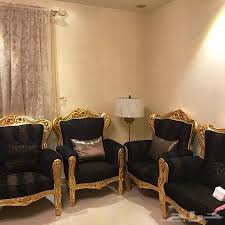 طقمين كنب كلاسيكي اسود