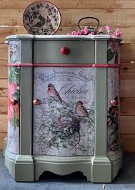 Vintage Teal Flowers And Script Writing Party Tissue Paper Zazzle Com Funky Painted Furniture Decoupage Furniture Colorful Furniture