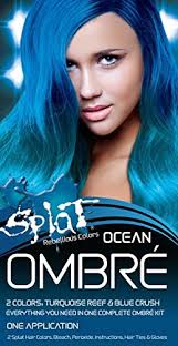 And no one gives you more vivid color than and this color lasts, you can expect our color to last up to 30 washes depending on your hair type. Amazon Com Splat Ombre Ocean Original Complete Blue Ombre Hair Dye Kit Semi Permanent Vegan 30 Wash Beauty