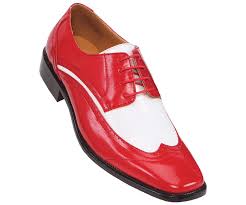 Mens Red White Dress Shoes Two Tone Wingtip Bolano Phil Size 10 Red Dress Shoes White Dress Shoes White Dress Shoes Men