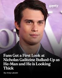 Fans of the 'Masters of the Universe' franchise have finally gotten their  first look at Nicholas Galitzine in the iconic role of Prince Adam, aka  He-Man, in the upcoming live-action film.