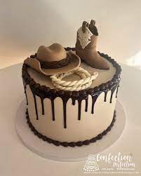 Cowboy boot birthday cake