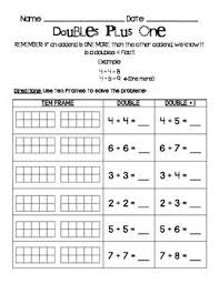 Doubles 1 Practice Math Instruction Math Doubles Math Strategies