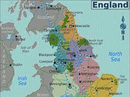 O sudoeste da inglaterra é uma das nove regiões da inglaterra. Mapa De Inglaterra Turismo Org