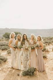 Intimate Southwestern Desert Wedding At Moab Under Canvas Junebug Weddings Neutral Bridesmaid Dresses Fall Wedding Colors Bridesmaid