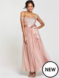 V By Very Bridesmaid Dress Leading Ladies Will Look Picture Perfect In This Bridesmaid Dress Dusty Rose Dress Maxi Bridesmaid Dresses Sparkly Bridesmaid Dress