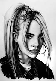 Drawing billie eilish | how to draw billie eilish for beginners | tik tok drawing | رسم بيلي ايليش. Billie Eilish Charcoal Drawing By David Tiberi Saatchi Art