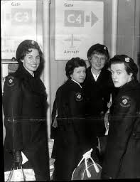 L-r Helen Wilcockson Lois Dyer Christine Editorial Stock Photo