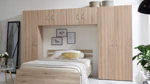 Mit zwei schränken und zwei hängeschränken sind sie. Bettuberbau Mrk Schlafzimmer Uberbauschrank In Eiche Sagerau