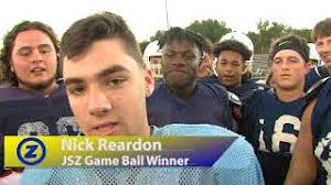 Nick Reardon JSZ Game Ball