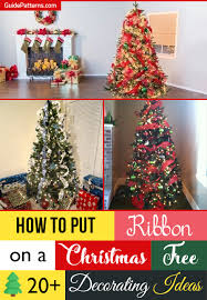 Decorating a christmas tree with mesh ribbon tutorial. How To Put Ribbon On A Christmas Tree 20 Decorating Ideas Guide Patterns