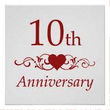 Happy Tenth Anniversary Pic Ta308 Happy 40th Anniversary 40th Wedding Anniversary Wedding Anniversary Wishes