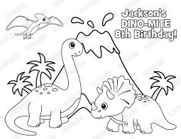 (to be fun tell them you have a scratch on your arm from the dinosaur. Dinosaur Birthday Party Printable Dinosaur Coloring Pages Pdf Coloring And Drawing