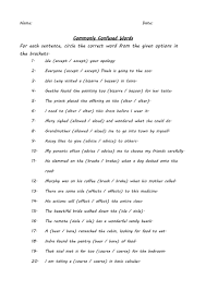 The level 1 worksheet covers several commonly confused words that younger readers and writers may encounter. Commonly Confused Words Worksheet English Commonly Confused Words Confusing Words Political Cartoon Analysis