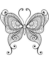 Mariposa Dibujo Para Colorear
