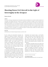 The principal regulatory requirements applicable to air accidents are found in the civil aviation regulations 2016 and the air accident investigation bureau. Pdf Shooting Down Civil Aircraft In The Light Of Sovereignty In The Airspace