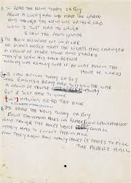 A day in the life lyrics. Lennon S Day In The Life Lyrics Up For Auction Reuters Com
