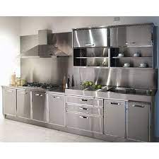 Suitable for commercial use, target's catering storage. Silver Stainless Steel Kitchen Cabinet Mu Industries Id 16130255033