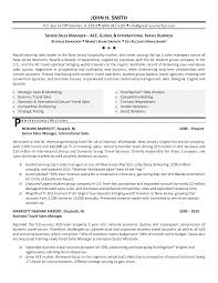 Senior Sales Manager Resume Templates At Allbusinesstemplates Com
