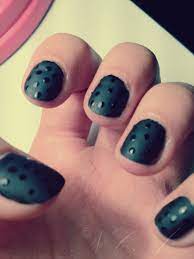 Pretty Little Lives: Matte nails with shiny spots! â™¥