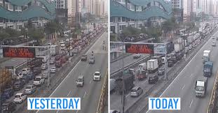 The petronas logo there indicates its kl and yes i think i know dat place. Interstate Travel In M Sia Is Now Banned After Massive Traffic Jams Emerge Ahead Of Raya Weekend Thesmartlocal Malaysia Travel Lifestyle Culture Language Guide