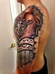40 Glorious Armor Arm Tattoo Sleeves Cool Shoulder Tattoos Shoulder Armor Tattoo Tattoos