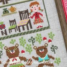 A cross stitch pattern from gera! The Three Bearscross Stitch Patternby Gera By Kyoko Maruoka Cross Stitch Cross Stitch Patterns Stitch Patterns