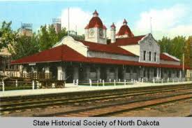 Northern Pacific Railroad Depot Bismarck N D State Historical Society Of North Dakota Shsnd North Dakota Bismarck North Dakota Bismarck