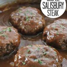 Simple Salisbury Steak Recipe Image Beef Recipes Easy Salisbury Steak Recipes Salisbury Steak