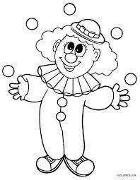 Clown coloring pages for preschoolers. Pin On Skol