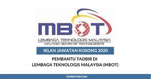 Portal carian jawatan kosong terkini 2020. Iklan Jawatan Kosong Pembantu Tadbir Di Lembaga Teknologis Malaysia Mbot Edu Bestari