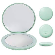 Travel Mirror 10x Magnifying Mirror With Light Small Compact Mirror For Pocket Portable Amazo Travel Mirror Travel Makeup Mirror Makeup Mirror With Lights