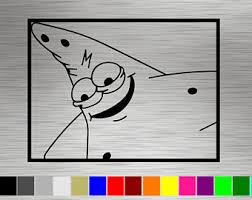 Credit gambar dan file kepada. Patrick Meme Sticker Etsy