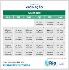 A vacinação é recomendada para todas as pessoas aptas a receber o imunizante, inclusive as que a vacina está disponível nos postos de vacinação do sus para os grupos prioritários definidos na. Rio Preve Vacinar Todos Acima De 18 Ate Agosto E Adolescentes A Partir De Setembro Diz Paes Rio De Janeiro G1