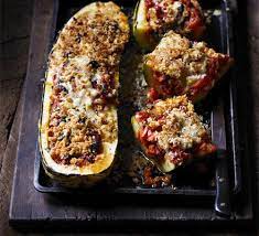 Spanish Stuffed Marrow Recipe Bbc Good Food Recipes Recipes Stuffed Marrow