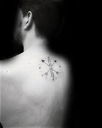If you prefer smaller tattoos over larger pieces, the back can easily hold a dozen separate tattoos, assuming they are sized appropriately to fit together. Top 30 Arrow Tattoos For Men