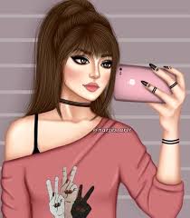 Girly M Pinterest Thatiane Cruz Cute Girl Drawing Girly M Beautiful Girl Drawing