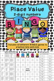 Different Bingo Games To Play 1st Grade Place Value Games Math Bingo For Place Value Tens And Ones 1 Nbt 2 Number Line Fractions Teaching Third Grade