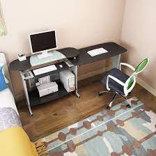 One person working, you can choose to sit down or stand up when you are tired ; China Two Persons Foldable Office Computer Table Desk China Computer Table Office Table