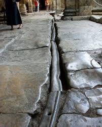 These grooves carved deep into the stone streets of Pompeii, Italy, date back to the 1st century CE, when the city thrived under Roman rule before being buried by the eruption of