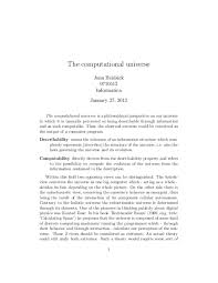 Vision also started working for computational services inc. Pdf The Computational Universe Jona Heidsick Academia Edu