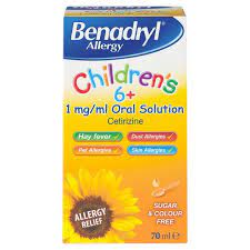 Benadryl Allergy Children S Oral 70 Ml Tesco Groceries
