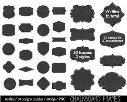 Chalkboard Frame Borders Clip Art Clipart Decorative Labels Etsy Clip Art Borders Clip Art Framed Chalkboard