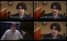 Tamsin leaf (neé greig) (b. Black Books Pretty Much How I Feel About The Price Of Theater Snacks Lol Geeky Humor Black Books Dylan Moran