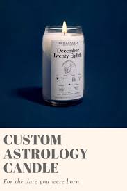 Birthdate Candles A Reading And Scent Uniquely For Your Birthday Astrology Gift Unique Birthday Gifts Candles