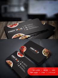 Fedex enables businesses to create professional business cards quickly and conveniently. Food Business Card Street Spice Food Business Card Food Business Card Design Restaurant Business Cards
