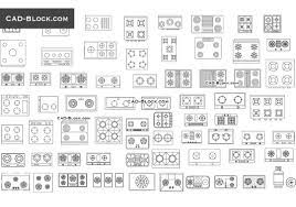 Cooktops Free Cad Blocks Download