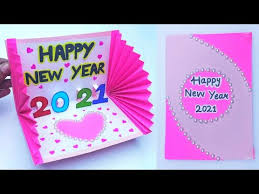 All my cards are made from high quality cardstock and supplies! How To Make New Year 3d Pop Up Card Handmade Easy Greetings Card For Happy New Year 2021 Youtube
