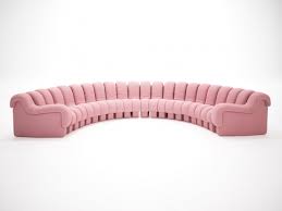 Sede ds 165 leather sofa braun corner sofa function #15113. Ds 600 Semi Circle Sofa 3d Modell De Sede Switzerland